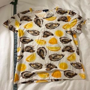 Katie Kime Oyster and Lemon Tee